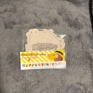 Curious George Birthday Banner